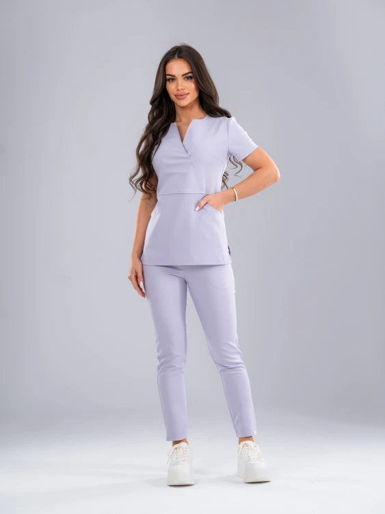 Bluza medyczna damska scrubs SLIM lila