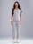 Spodnie medyczne damskie scrubs PROSTE MILKY GREY