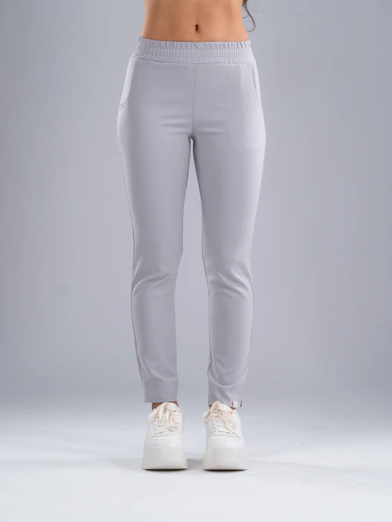 Spodnie medyczne damskie scrubs PROSTE MILKY GREY