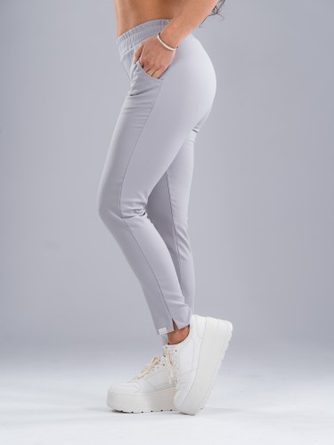 Spodnie medyczne damskie scrubs PROSTE MILKY GREY