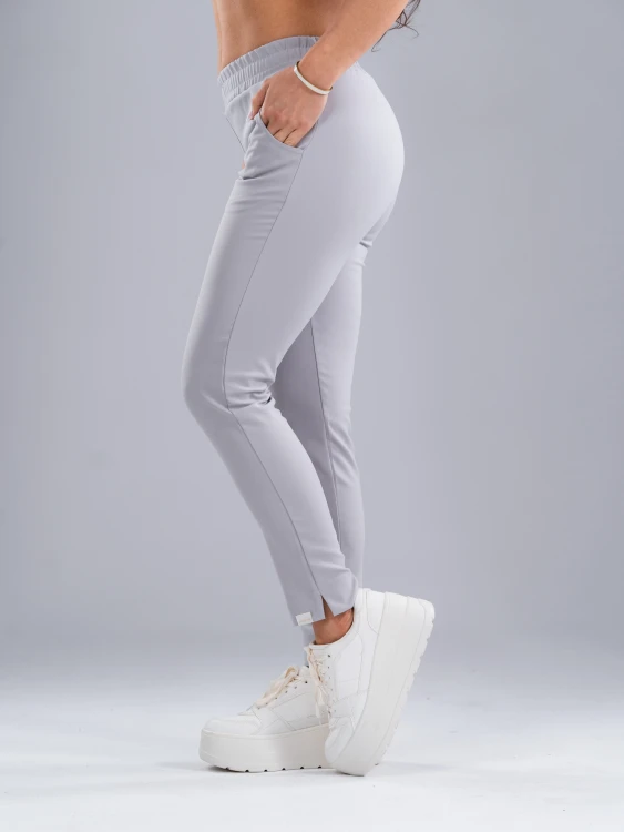Spodnie medyczne damskie scrubs PROSTE MILKY GREY