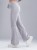 Spodnie medyczne damskie scrubs DZWONY MILKY GREY