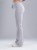 Spodnie medyczne damskie scrubs DZWONY MILKY GREY