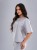 Bluza medyczna damska scrubs BASIC PRO MILKY GREY