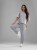 Bluza medyczna damska scrubs BASIC PRO MILKY GREY