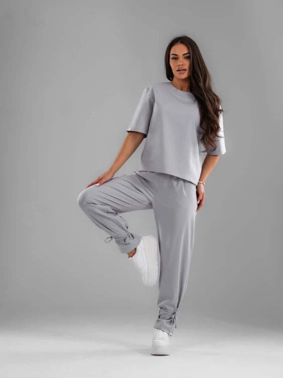 Bluza medyczna damska scrubs BASIC PRO MILKY GREY