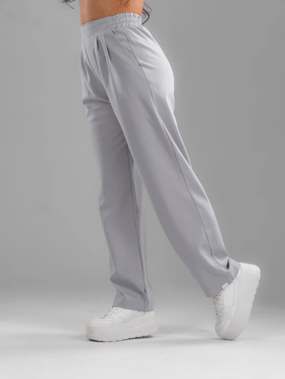 Spodnie medyczne damskie scrubs BASIC PRO MILKY GREY