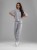 Spodnie medyczne damskie scrubs BASIC PRO MILKY GREY