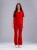 Bluza medyczna damska scrubs BASIC FIRE RED