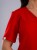 Bluza medyczna damska scrubs BASIC FIRE RED