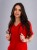 Bluza medyczna damska scrubs BASIC FIRE RED