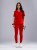 Bluza medyczna damska scrubs BASIC FIRE RED