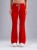Spodnie medyczne damskie scrubs DZWONY FIRE RED