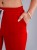 Spodnie medyczne damskie scrubs DZWONY FIRE RED