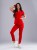 Bluza medyczna damska scrubs SLIM FIRE RED