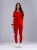 Spodnie medyczne damskie scrubs PROSTE FIRE RED