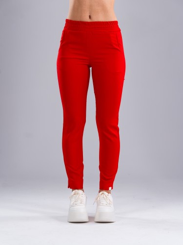 Spodnie medyczne damskie scrubs PROSTE FIRE RED