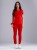 Spodnie medyczne damskie scrubs PROSTE FIRE RED