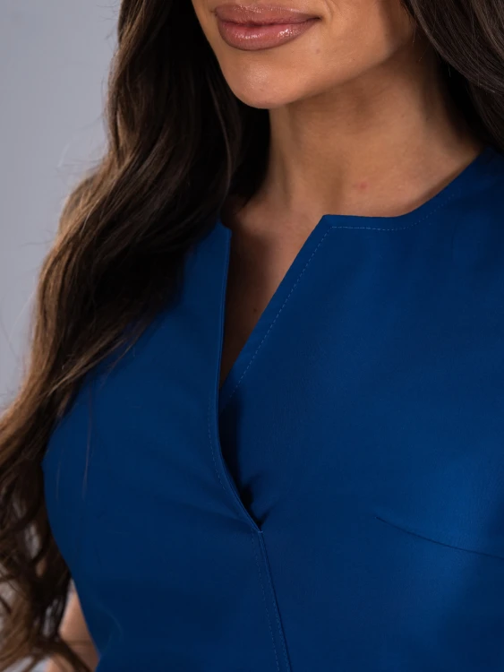 Bluza medyczna damska scrubs SLIM ROYAL BLUE
