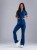 Spodnie medyczne damskie scrubs DZWONY ROYAL BLUE