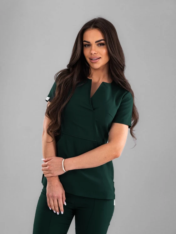 Bluza medyczna damska scrubs Slim Deep Ocean