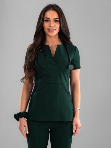 Bluza medyczna damska scrubs Slim Deep Ocean
