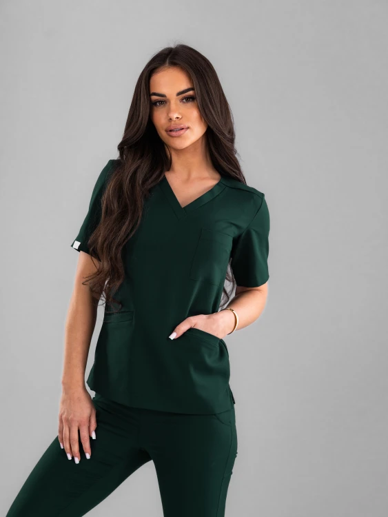 Bluza medyczna damska scrubs BASIC DEEP OCEAN