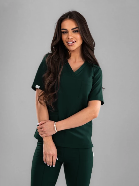 Bluza medyczna damska scrubs BASIC DEEP OCEAN