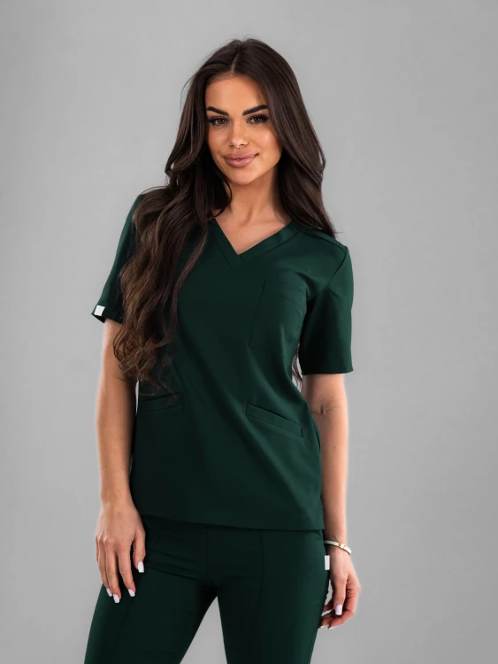 Bluza medyczna damska scrubs BASIC DEEP OCEAN