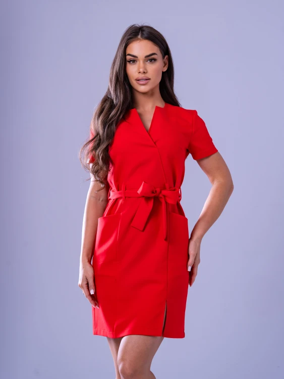 sukienka elegant fire red