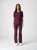 Bluza medyczna damska scrubs BASIC ŚLIWKA W CZEKOLADZIE