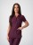 Bluza medyczna damska scrubs SLIM ŚLIWKA W CZEKOLADZIE