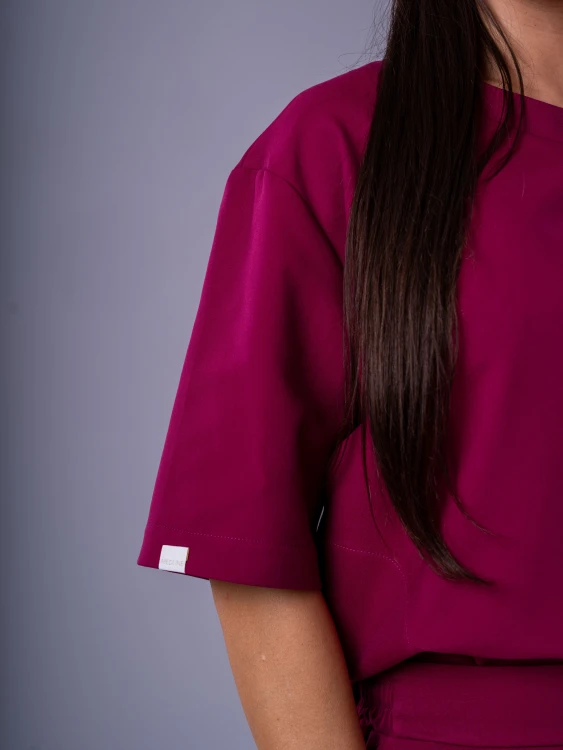 Bluza medyczna damska scrubs BASIC PRO RUBIN