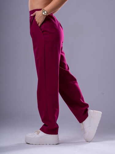 Spodnie medyczne damskie scrubs BASIC PRO  RUBIN