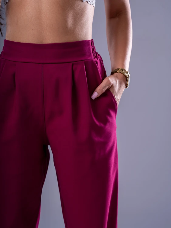 Spodnie medyczne damskie scrubs BASIC PRO  RUBIN