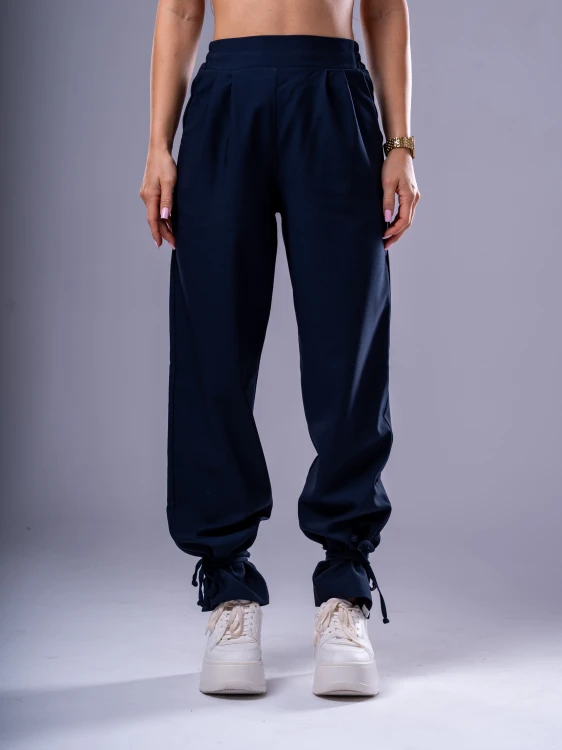 Spodnie medyczne damskie scrubs BASIC PRO GRANAT