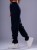 Spodnie medyczne damskie scrubs BASIC PRO GRANAT
