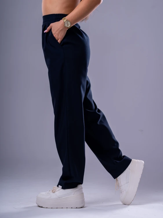Spodnie medyczne damskie scrubs BASIC PRO GRANAT