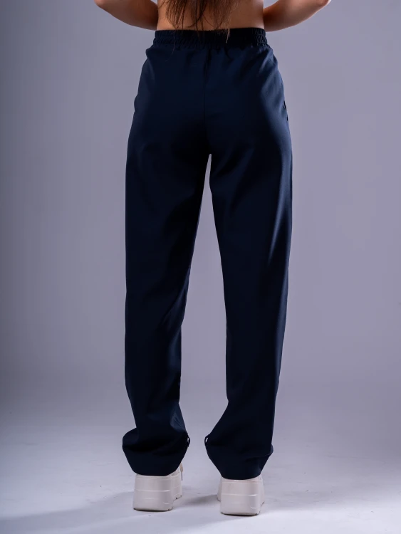 Spodnie medyczne damskie scrubs BASIC PRO GRANAT