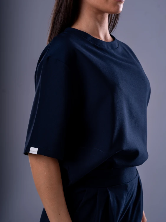 Bluza medyczna damska scrubs BASIC PRO GRANAT