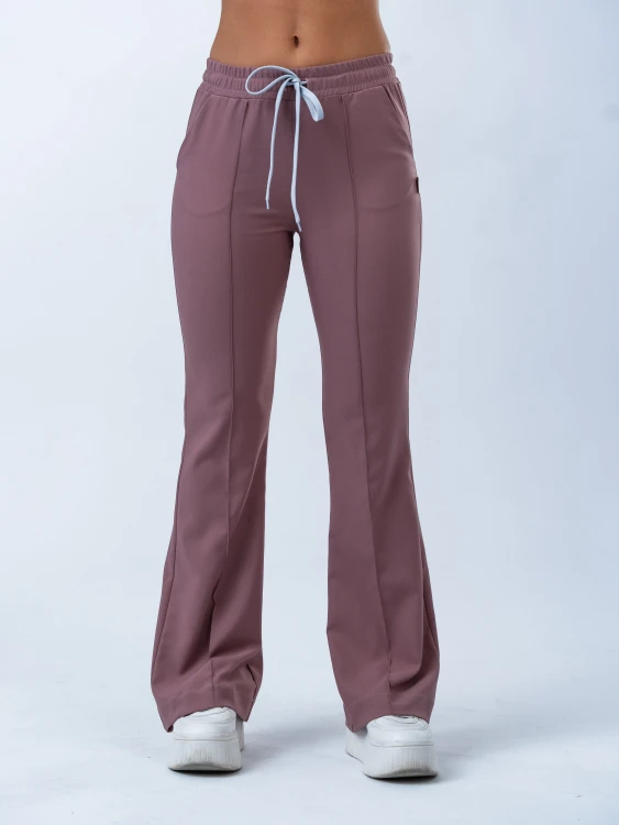 Spodnie medyczne damskie scrubs DZWONY VINTAGE ROSE