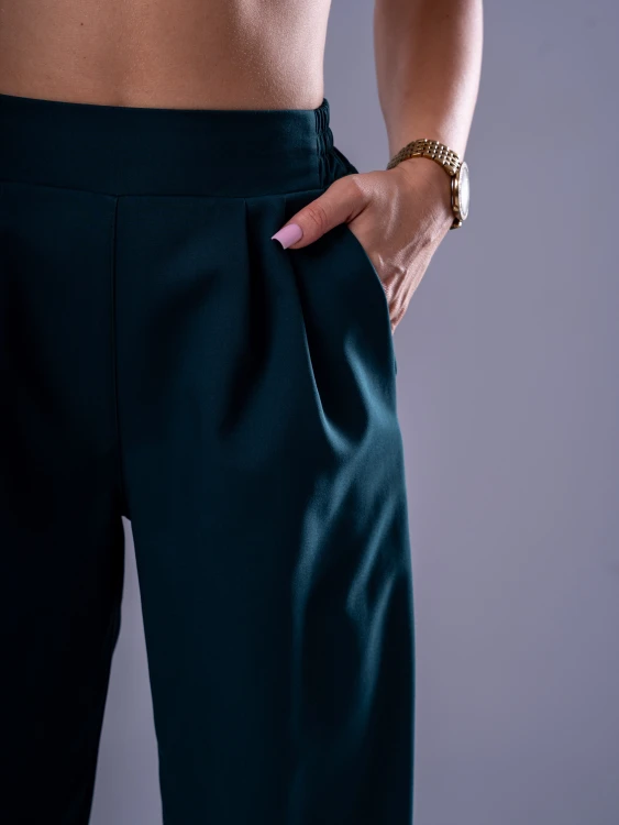 Spodnie medyczne damskie scrubs BASIC PRO DEEP OCEAN