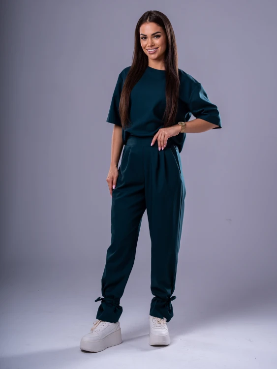 Spodnie medyczne damskie scrubs BASIC PRO DEEP OCEAN
