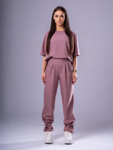 Spodnie medyczne damskie scrubs BASIC PRO VINTAGE ROSE