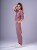 Spodnie medyczne damskie scrubs BASIC PRO VINTAGE ROSE