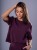 Bluza medyczna damska scrubs BASIC PRO ŚLIWKA W CZEKOLADZIE