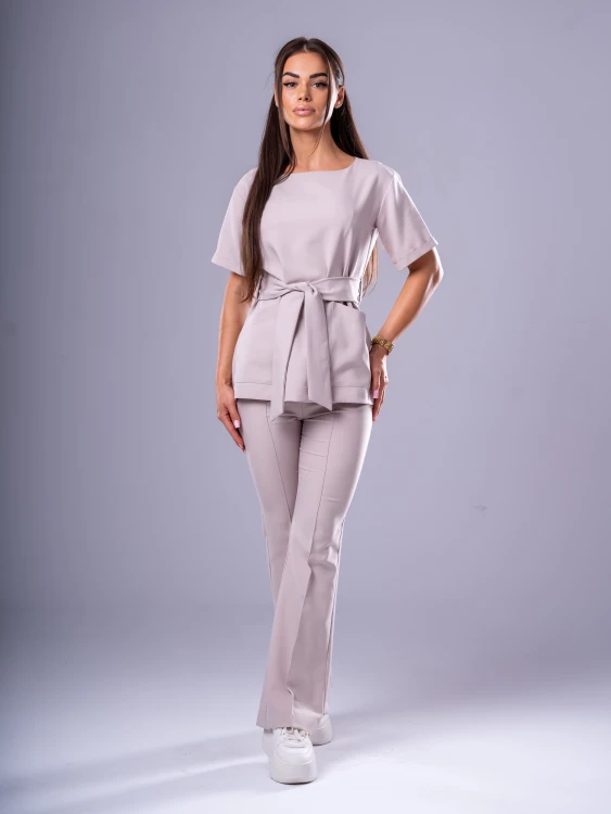 Bluza medyczna damska scrubs KIMONO COLD NUDE