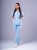 Bluza medyczna damska scrubs KIMONO SKY BLUE