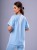 Bluza medyczna damska scrubs KIMONO SKY BLUE