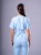 Bluza medyczna damska scrubs KIMONO SKY BLUE